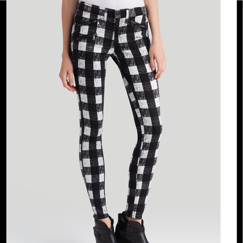 Rag & Bone size 26 buffalo check pants jeans